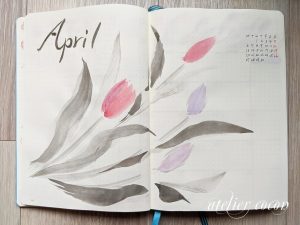 私のバレットジャーナル(Bullet Journal)2020年4月ページ紹介