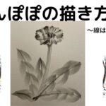【35日目】100日後に墨絵が上達する柴犬「たんぽぽ」 (Dandelion)