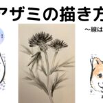 【46日目】100日後に墨絵が上達する柴犬「アザミ」 (Thistle)